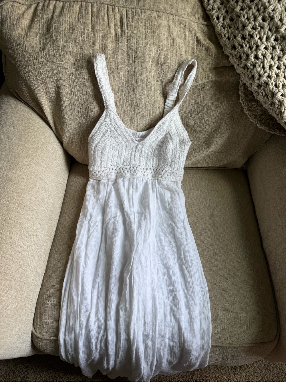 White Crochet Romper - Women Intimates
